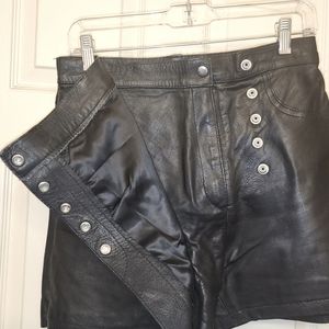 Leather shorts-size 11-12